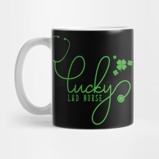 Lucky L&D Nurse Stetoscope St Patricks Day Nurse Mug